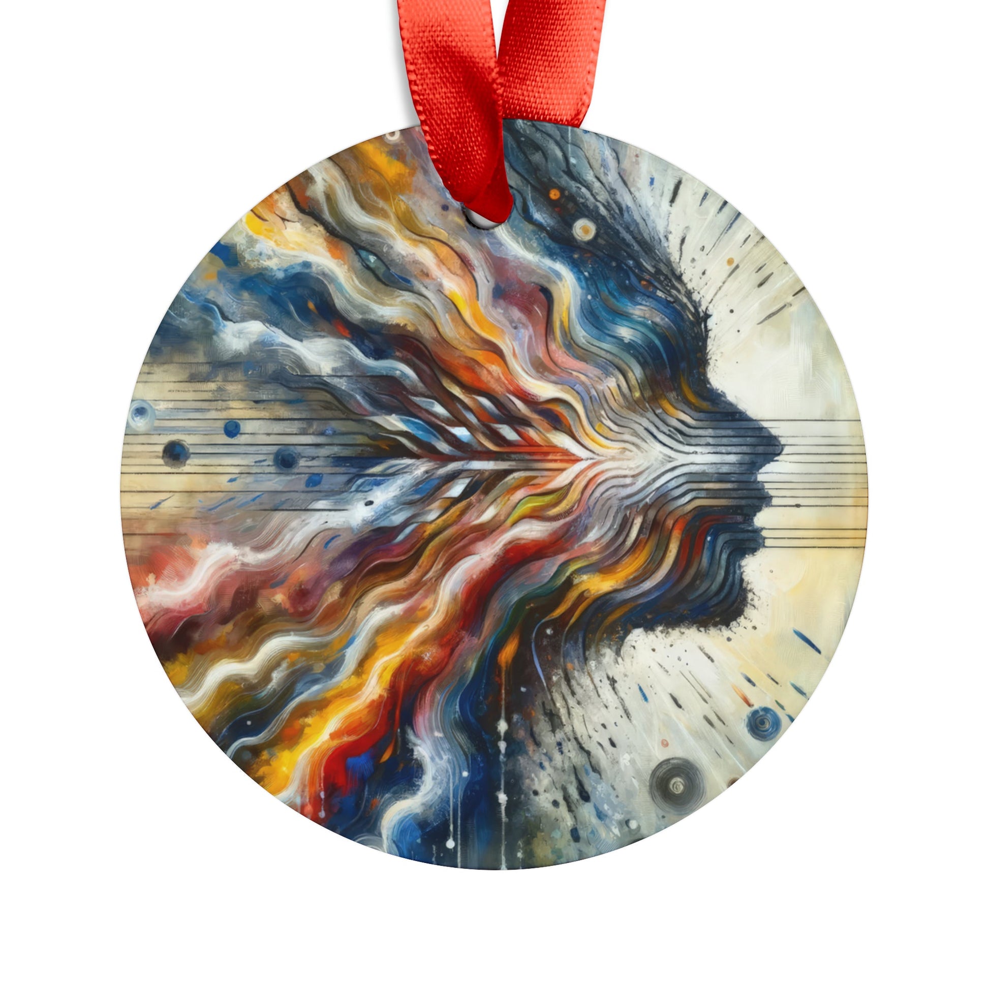 Empathetic Awakening Dynamic Acrylic Ornament with Ribbon - ATUH.ART