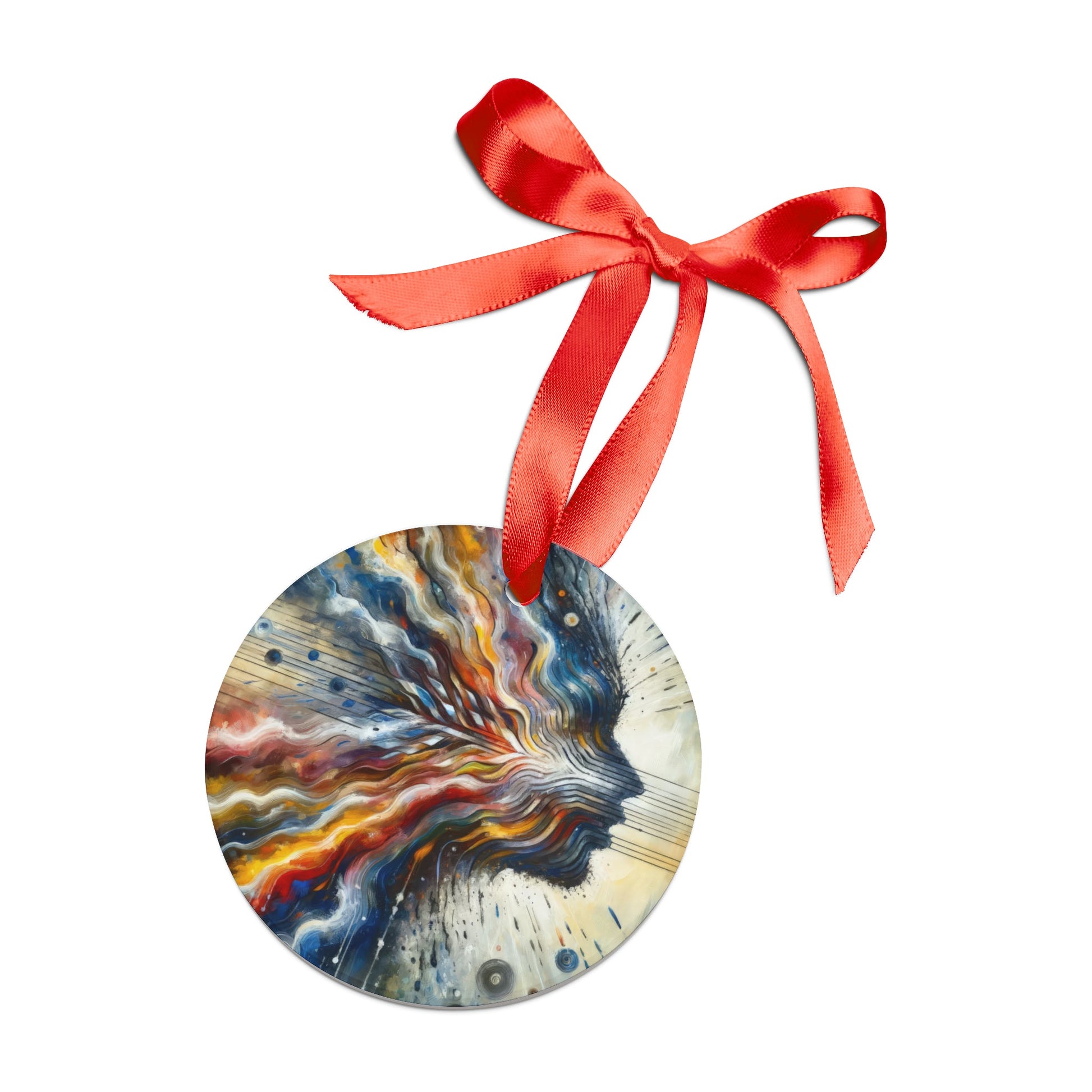 Empathetic Awakening Dynamic Acrylic Ornament with Ribbon - ATUH.ART