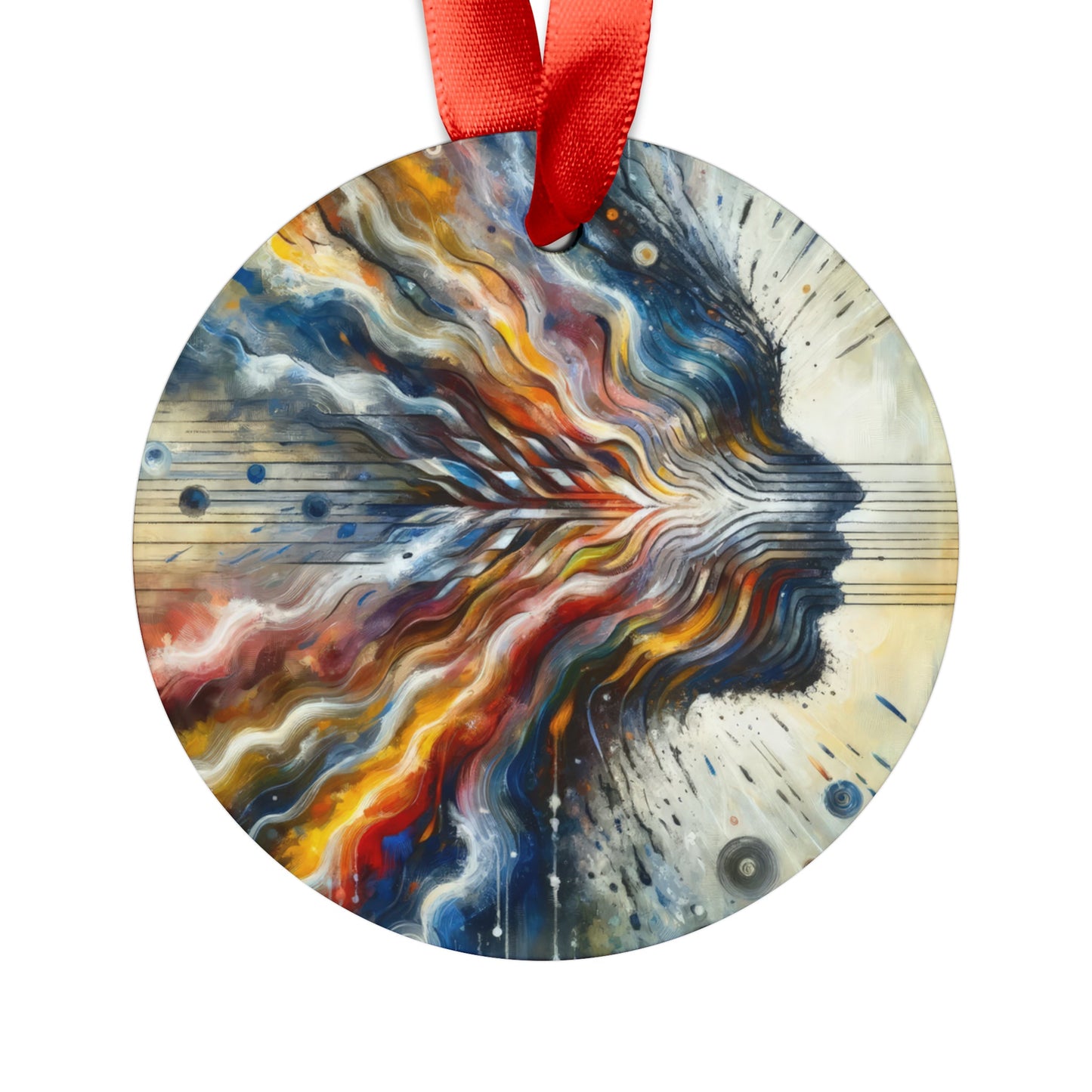 Empathetic Awakening Dynamic Acrylic Ornament with Ribbon - ATUH.ART