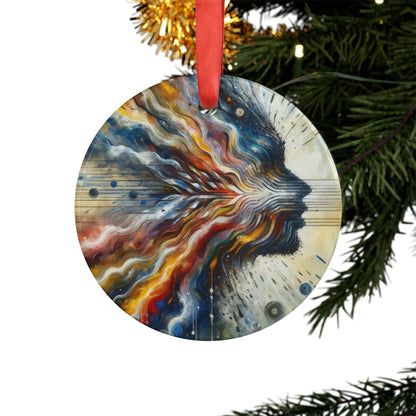 Empathetic Awakening Dynamic Acrylic Ornament with Ribbon - ATUH.ART