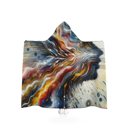 Empathetic Awakening Dynamic Hooded Blanket - ATUH.ART