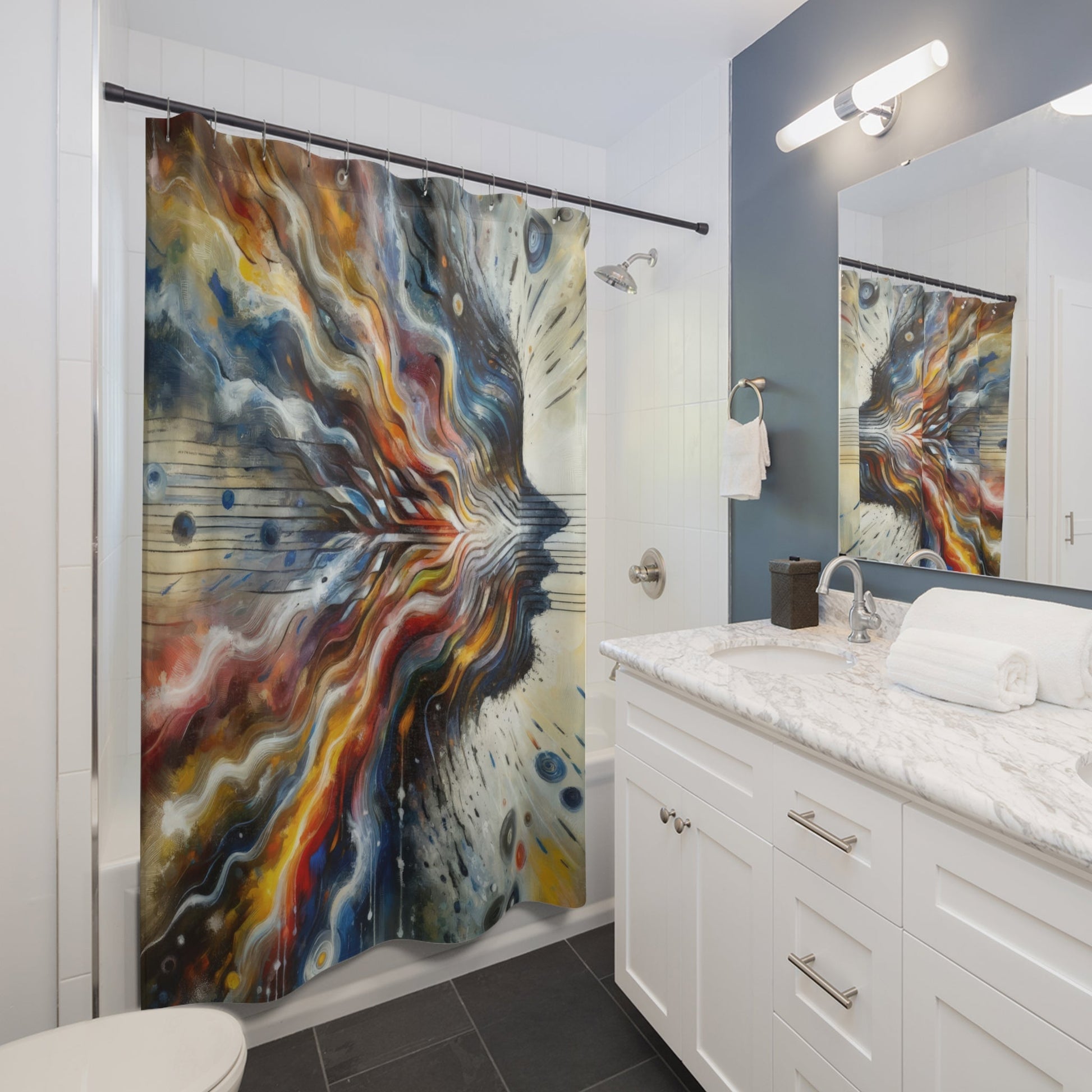 Empathetic Awakening Dynamic Shower Curtains - ATUH.ART