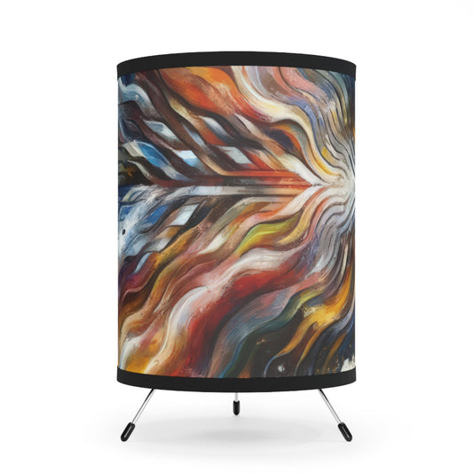 Empathetic Awakening Dynamic Tripod Lamp with High-Res Printed Shade, US\CA plug - ATUH.ART