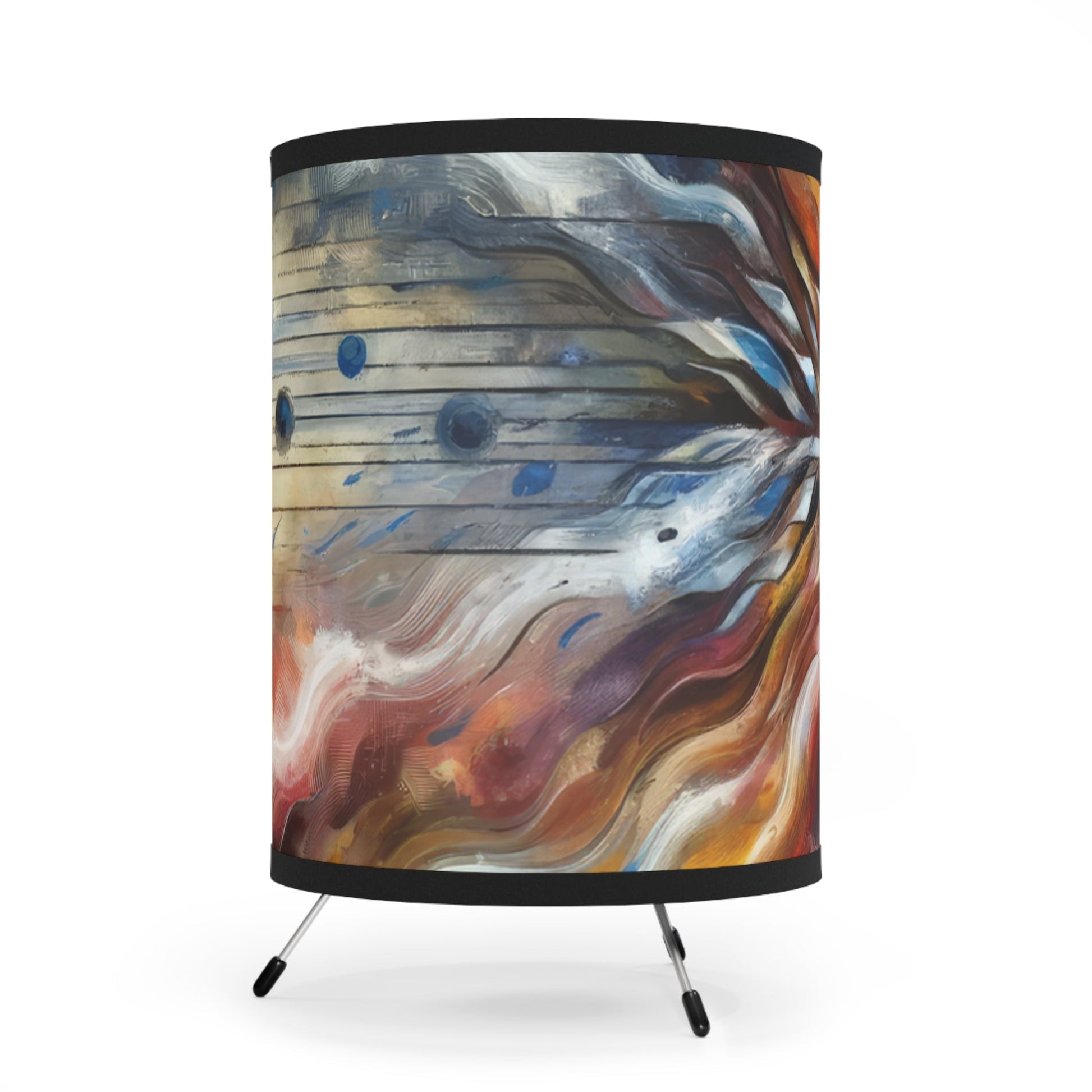 Empathetic Awakening Dynamic Tripod Lamp with High-Res Printed Shade, US\CA plug - ATUH.ART