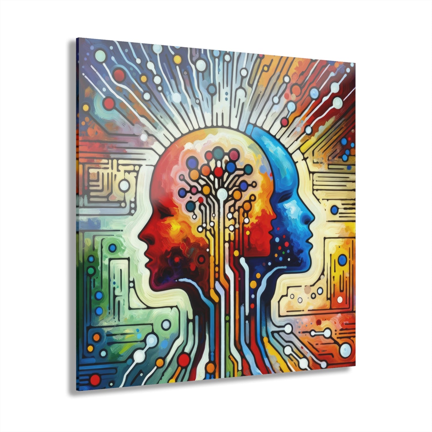 Empathetic Connection Abstract Acrylic Prints (French Cleat Hanging) - ATUH.ART