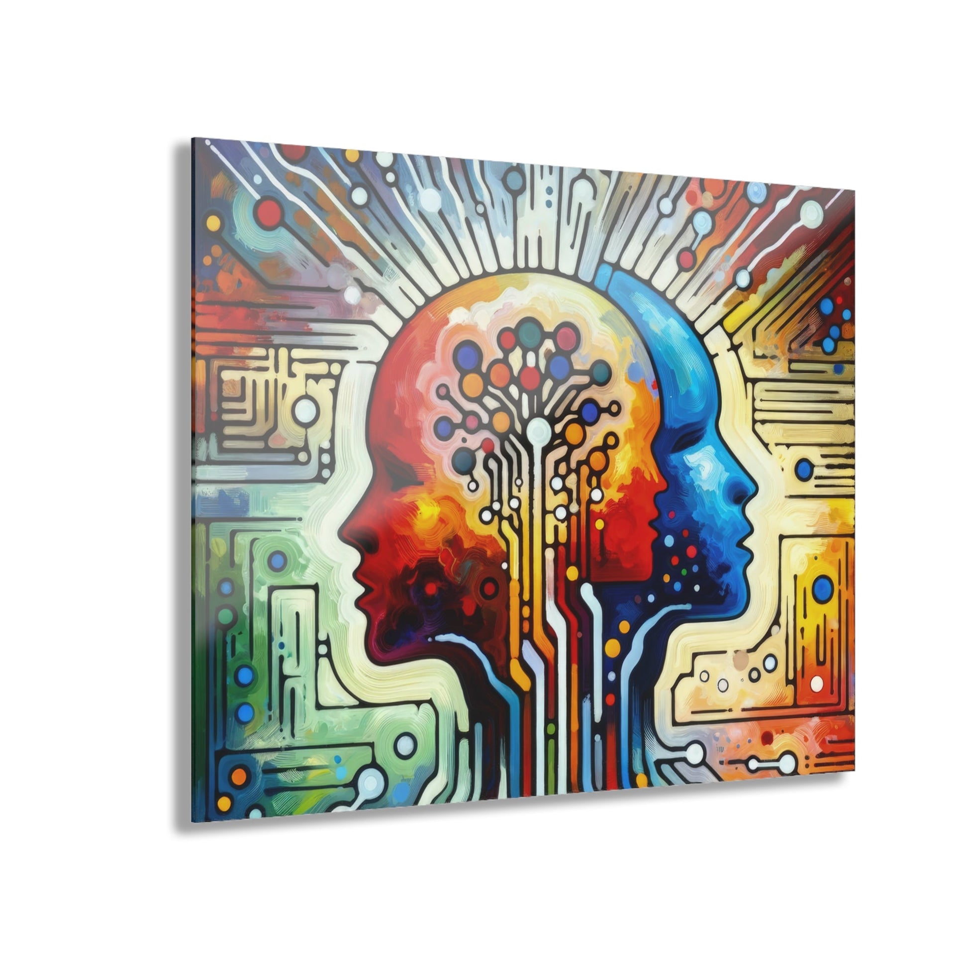 Empathetic Connection Abstract Acrylic Prints (French Cleat Hanging) - ATUH.ART