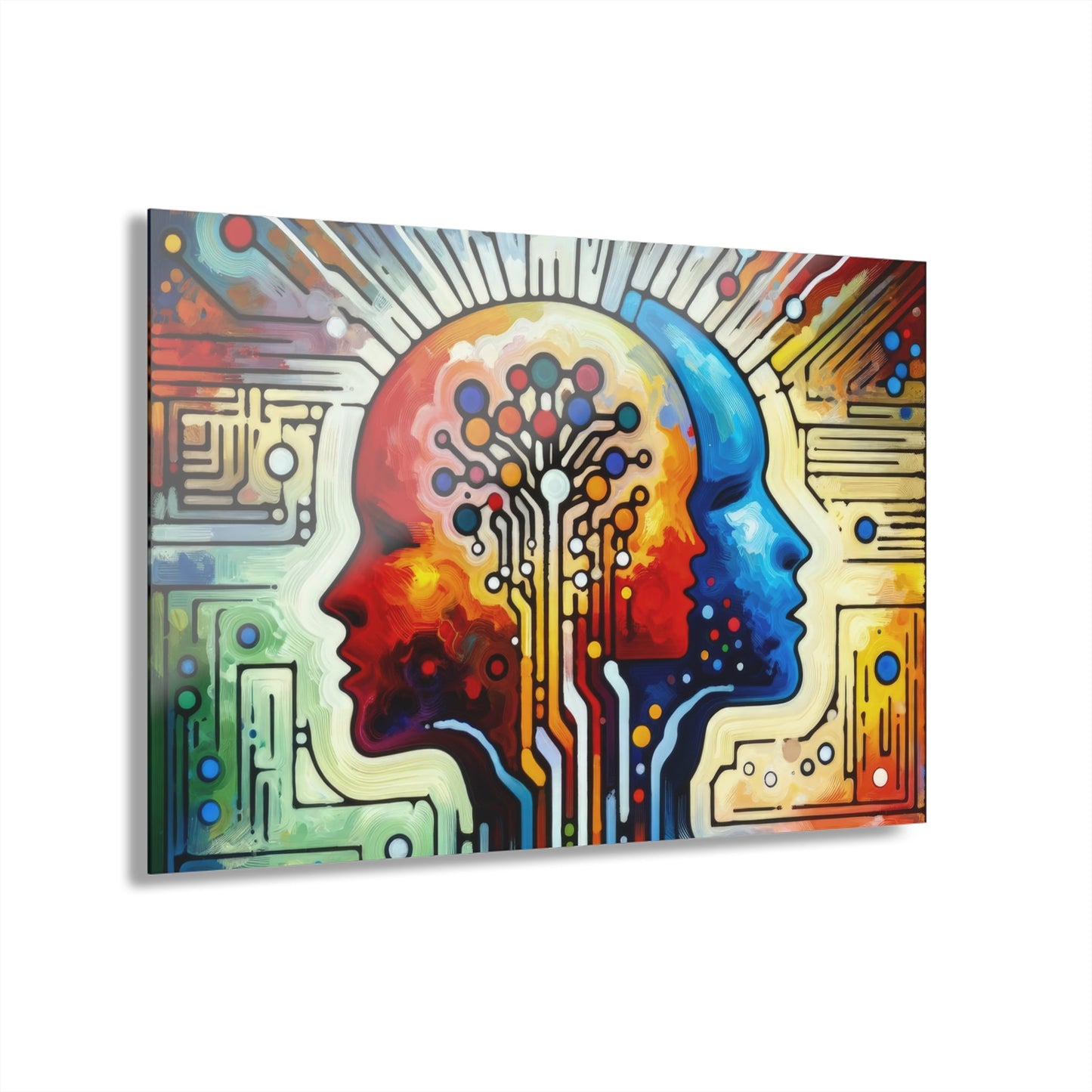 Empathetic Connection Abstract Acrylic Prints (French Cleat Hanging) - ATUH.ART