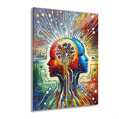 Empathetic Connection Abstract Acrylic Prints (French Cleat Hanging) - ATUH.ART