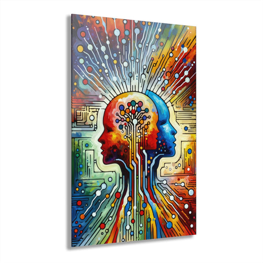 Empathetic Connection Abstract Acrylic Prints (French Cleat Hanging) - ATUH.ART