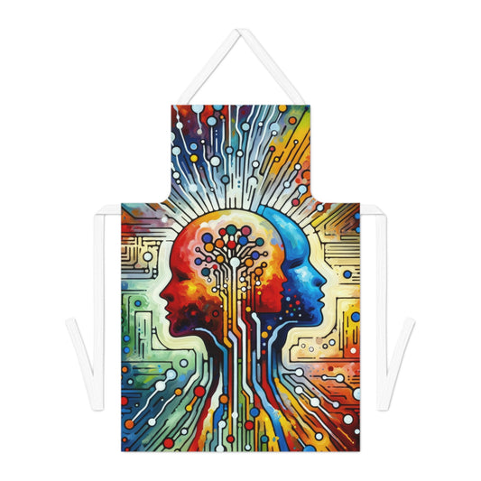 Empathetic Connection Abstract Adult Apron (AOP) - ATUH.ART