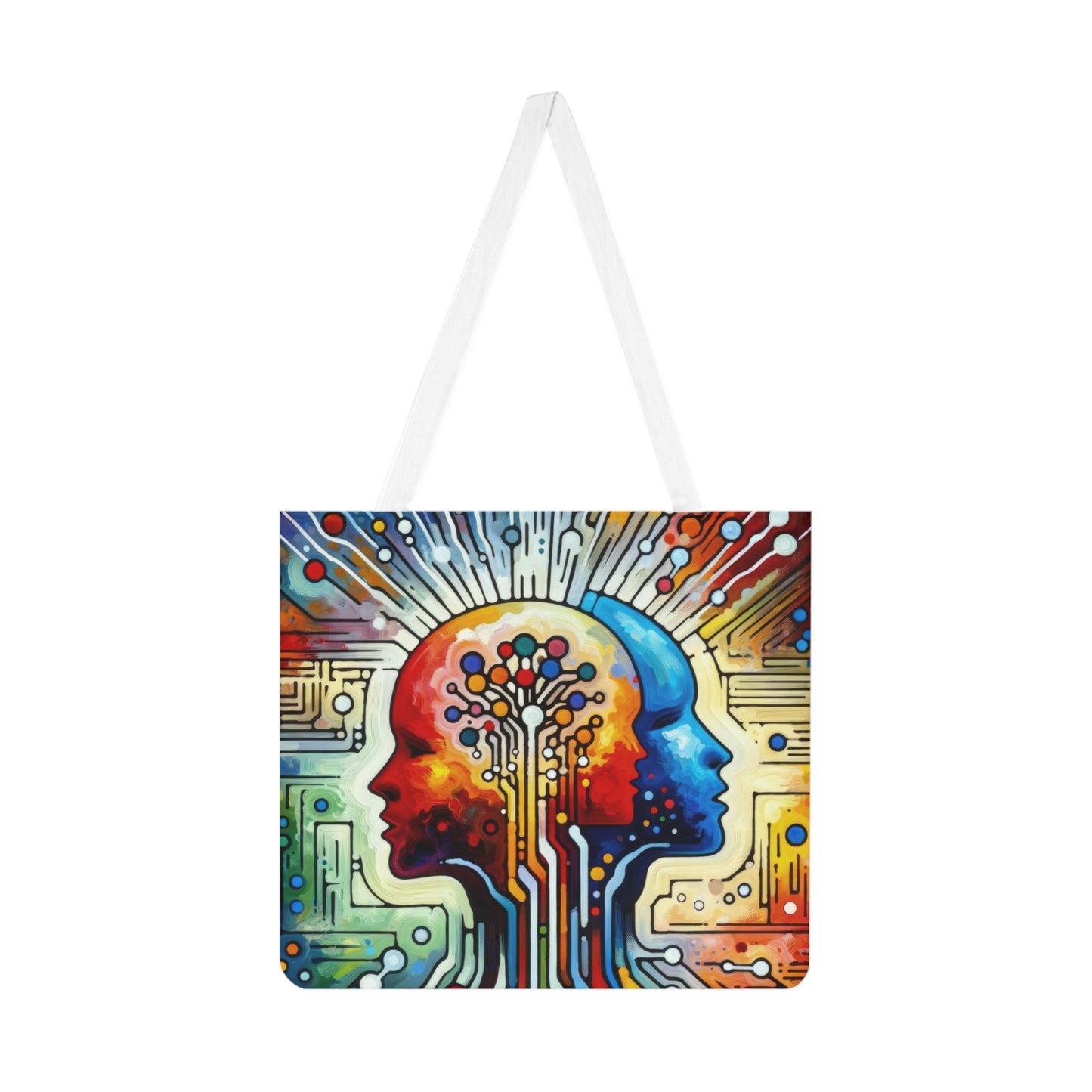 Empathetic Connection Abstract Shoulder Tote Bag (AOP) - ATUH.ART