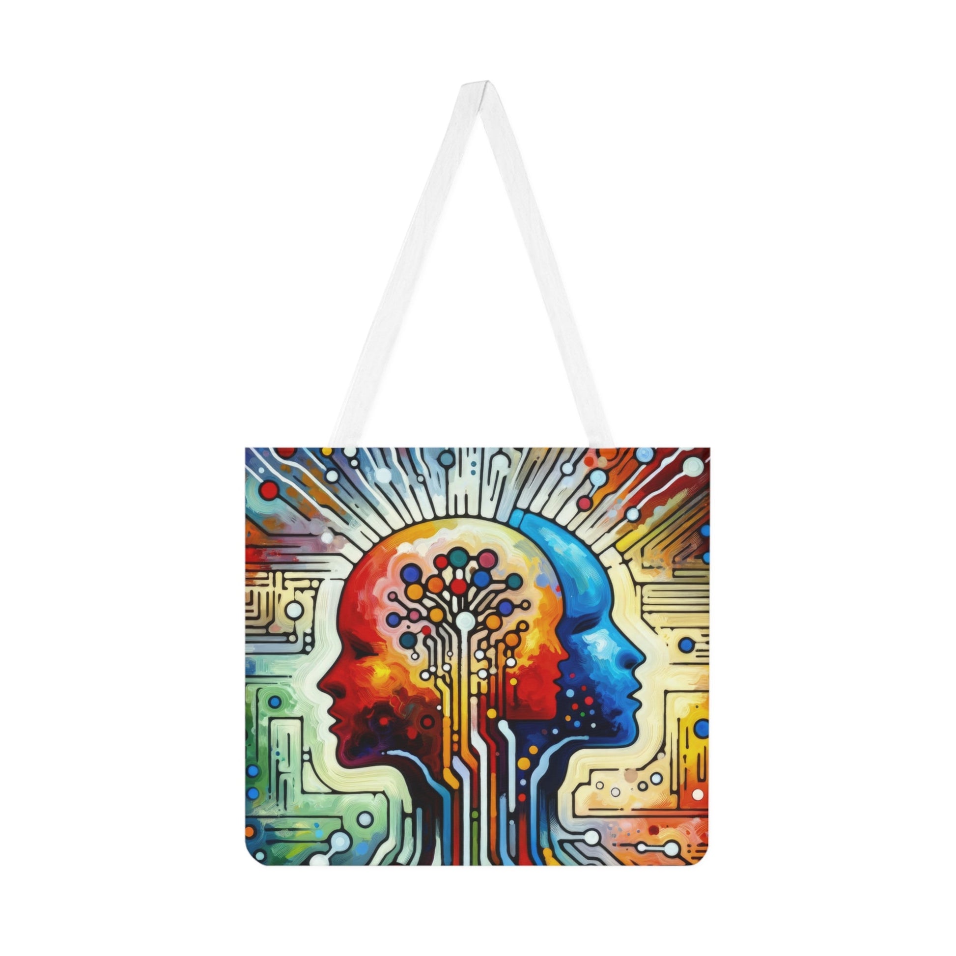 Empathetic Connection Abstract Shoulder Tote Bag (AOP) - ATUH.ART