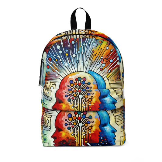 Empathetic Connection Abstract Unisex Classic Backpack - ATUH.ART