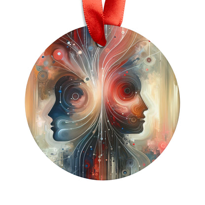Empathetic Exchange Essence Acrylic Ornament with Ribbon - ATUH.ART