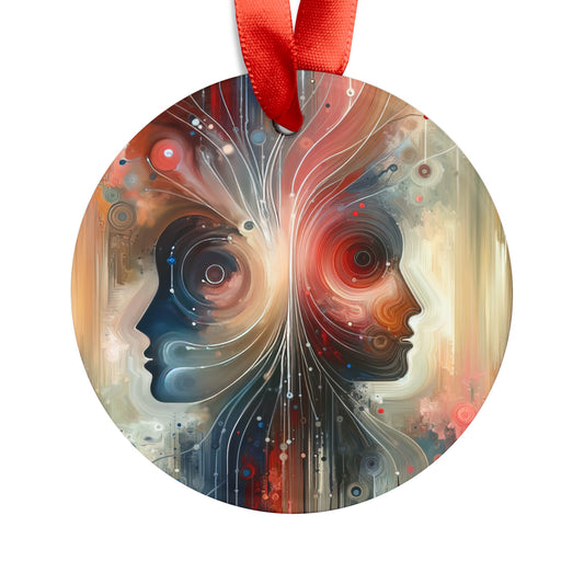 Empathetic Exchange Essence Acrylic Ornament with Ribbon - ATUH.ART