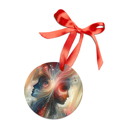 Empathetic Exchange Essence Acrylic Ornament with Ribbon - ATUH.ART