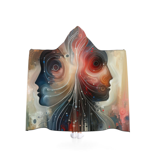 Empathetic Exchange Essence Hooded Blanket - ATUH.ART