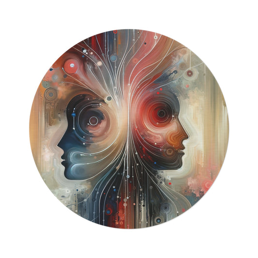 Empathetic Exchange Essence Round Rug - ATUH.ART