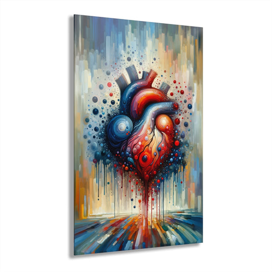 Empathetic Heart Expression Acrylic Prints (French Cleat Hanging) - ATUH.ART