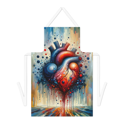 Empathetic Heart Expression Adult Apron (AOP) - ATUH.ART