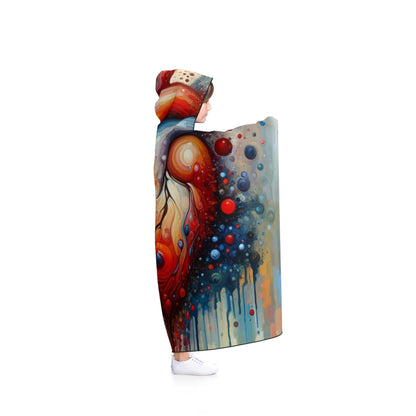 Empathetic Heart Expression Hooded Blanket - ATUH.ART