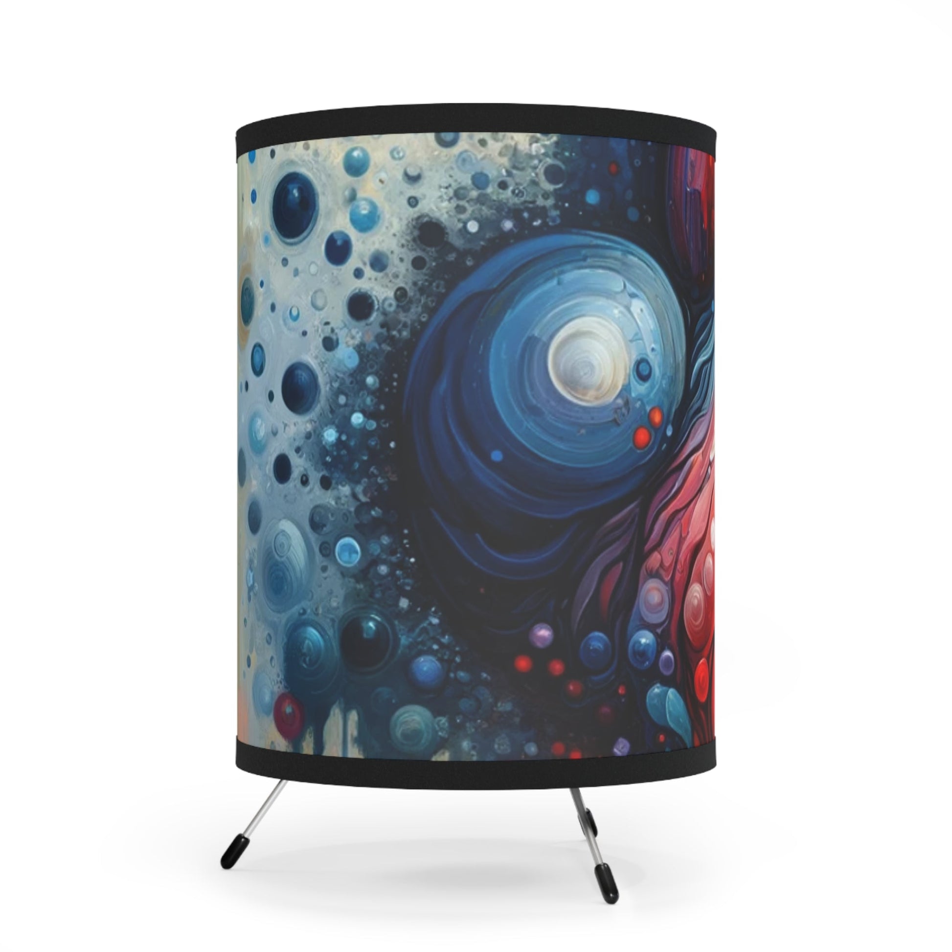 Empathetic Heart Expression Tripod Lamp with High-Res Printed Shade, US\CA plug - ATUH.ART