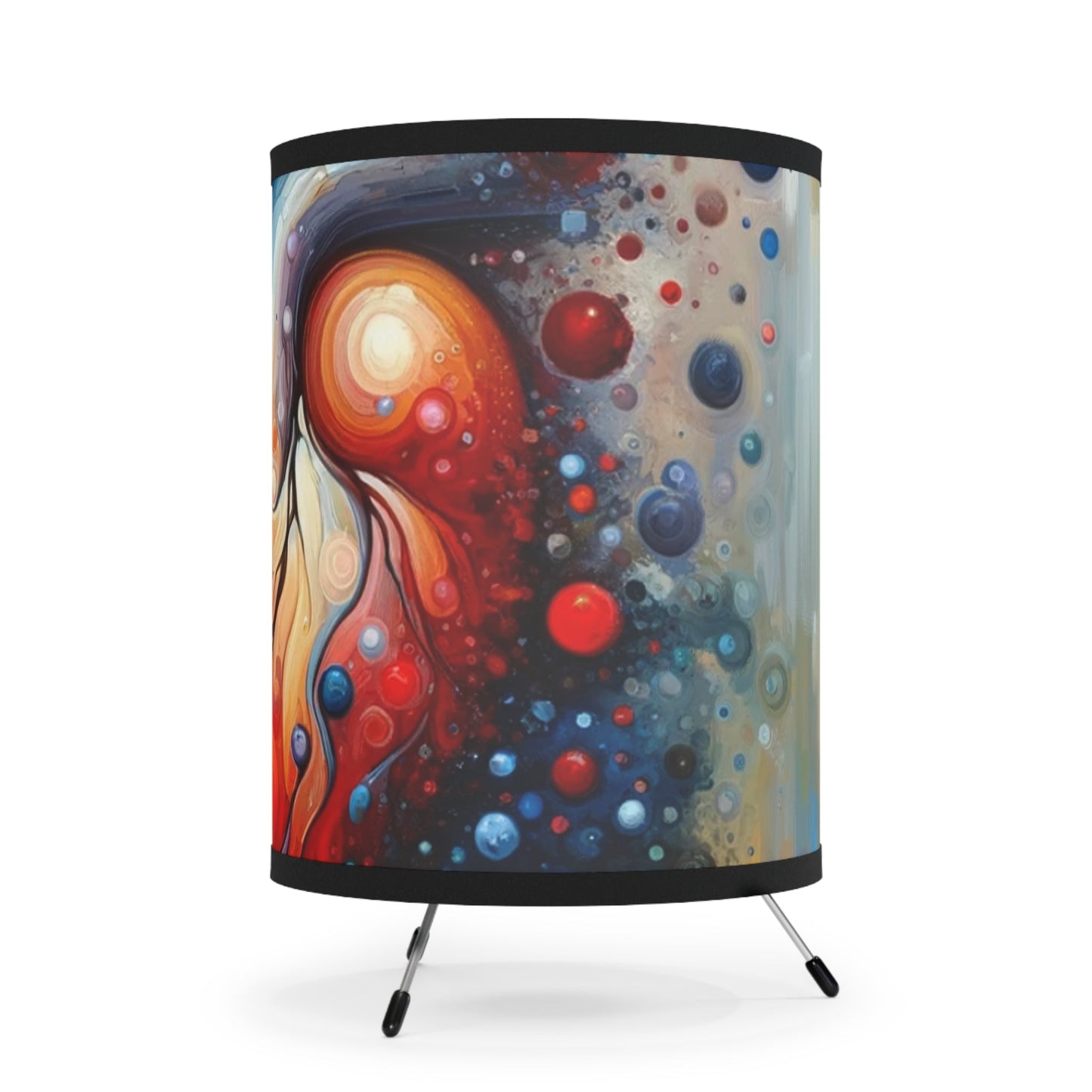 Empathetic Heart Expression Tripod Lamp with High-Res Printed Shade, US\CA plug - ATUH.ART