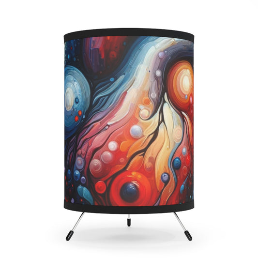 Empathetic Heart Expression Tripod Lamp with High-Res Printed Shade, US\CA plug - ATUH.ART