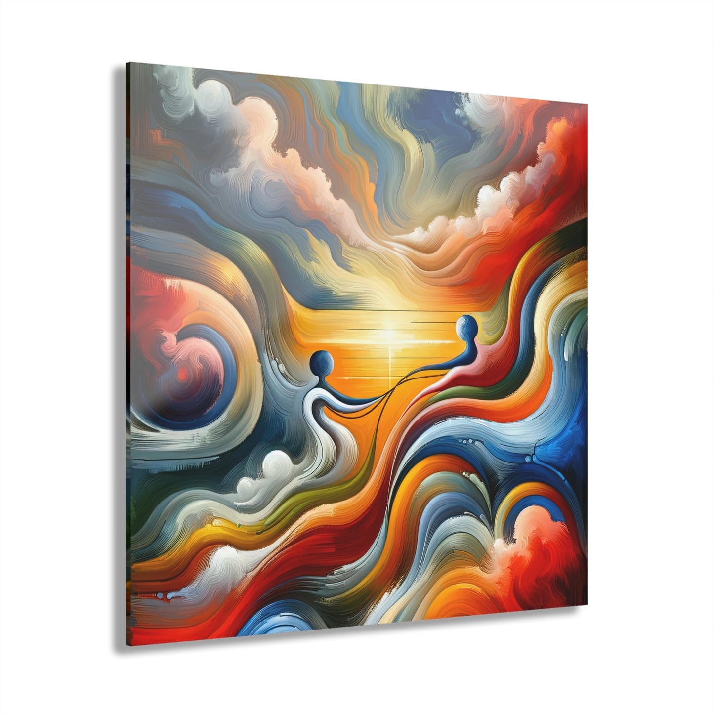 Empathetic Lifeline Abstract Acrylic Prints (French Cleat Hanging) - ATUH.ART