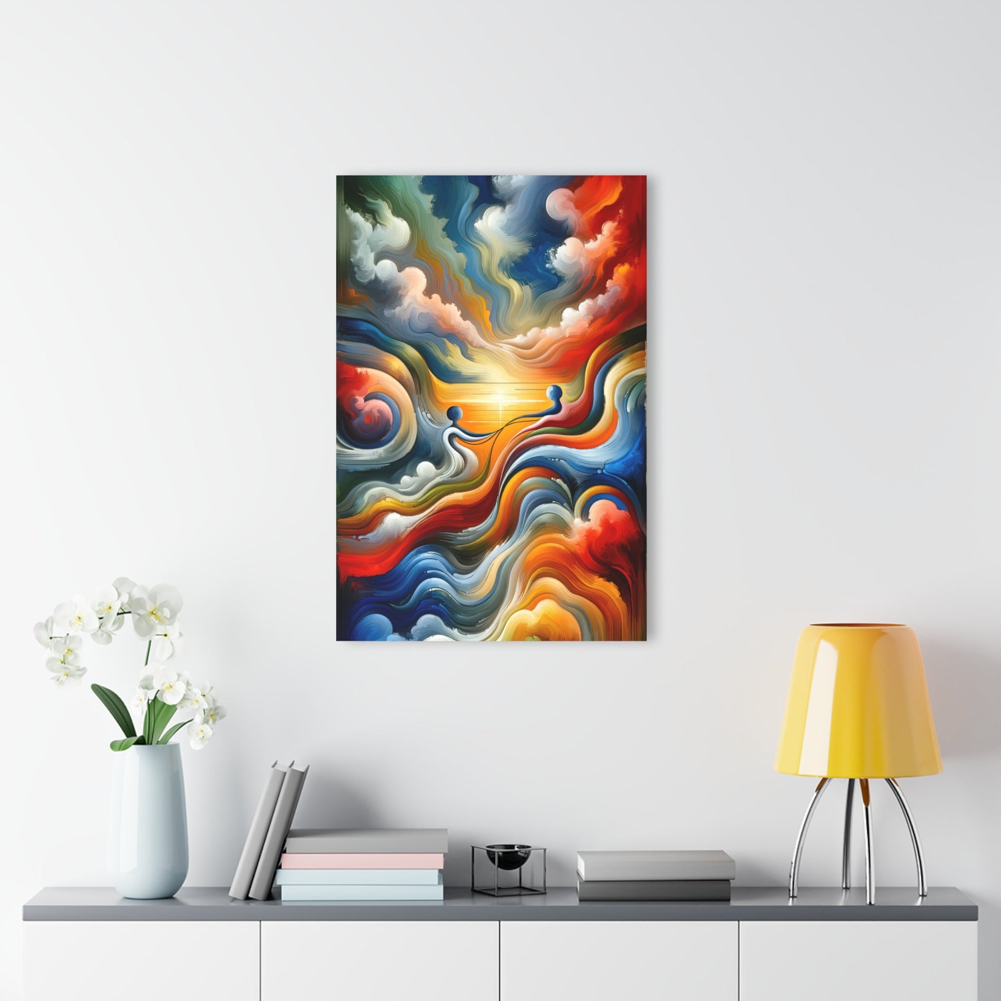 Empathetic Lifeline Abstract Acrylic Prints (French Cleat Hanging) - ATUH.ART