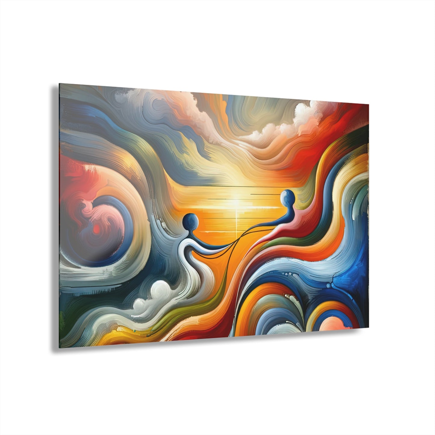 Empathetic Lifeline Abstract Acrylic Prints (French Cleat Hanging) - ATUH.ART