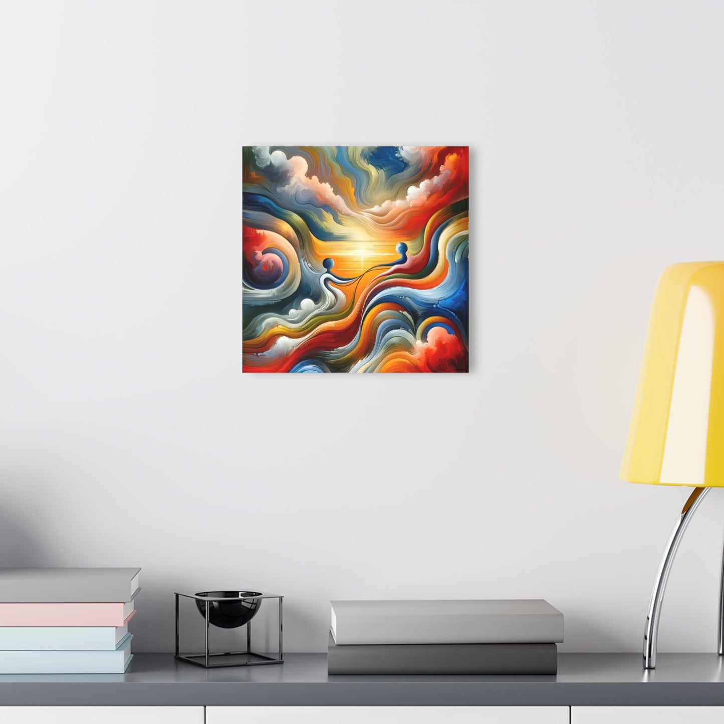 Empathetic Lifeline Abstract Acrylic Prints (French Cleat Hanging) - ATUH.ART
