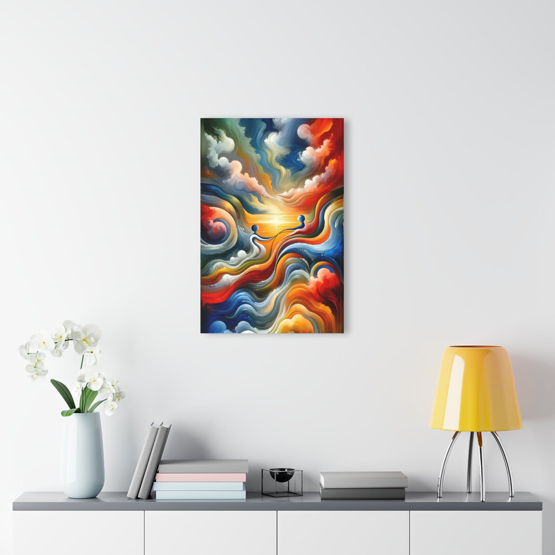 Empathetic Lifeline Abstract Acrylic Prints (French Cleat Hanging) - ATUH.ART