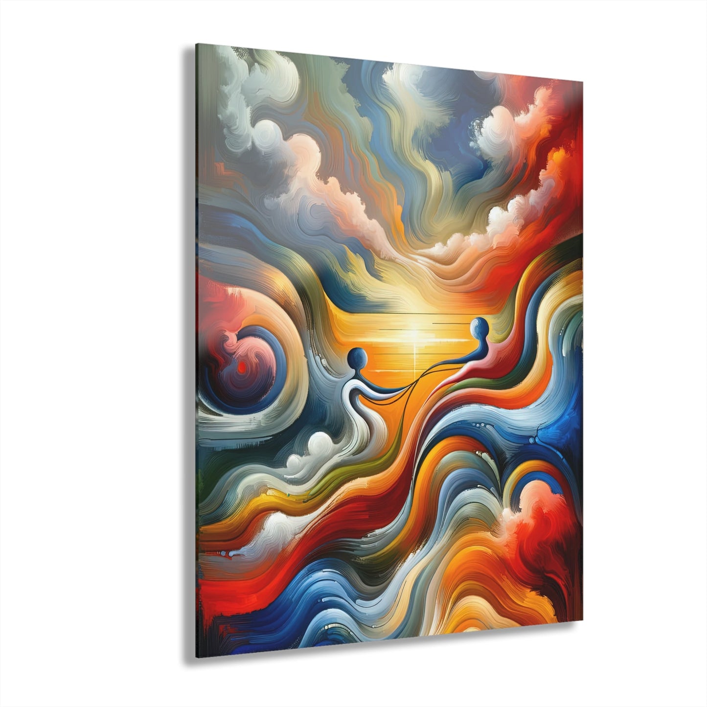 Empathetic Lifeline Abstract Acrylic Prints (French Cleat Hanging) - ATUH.ART