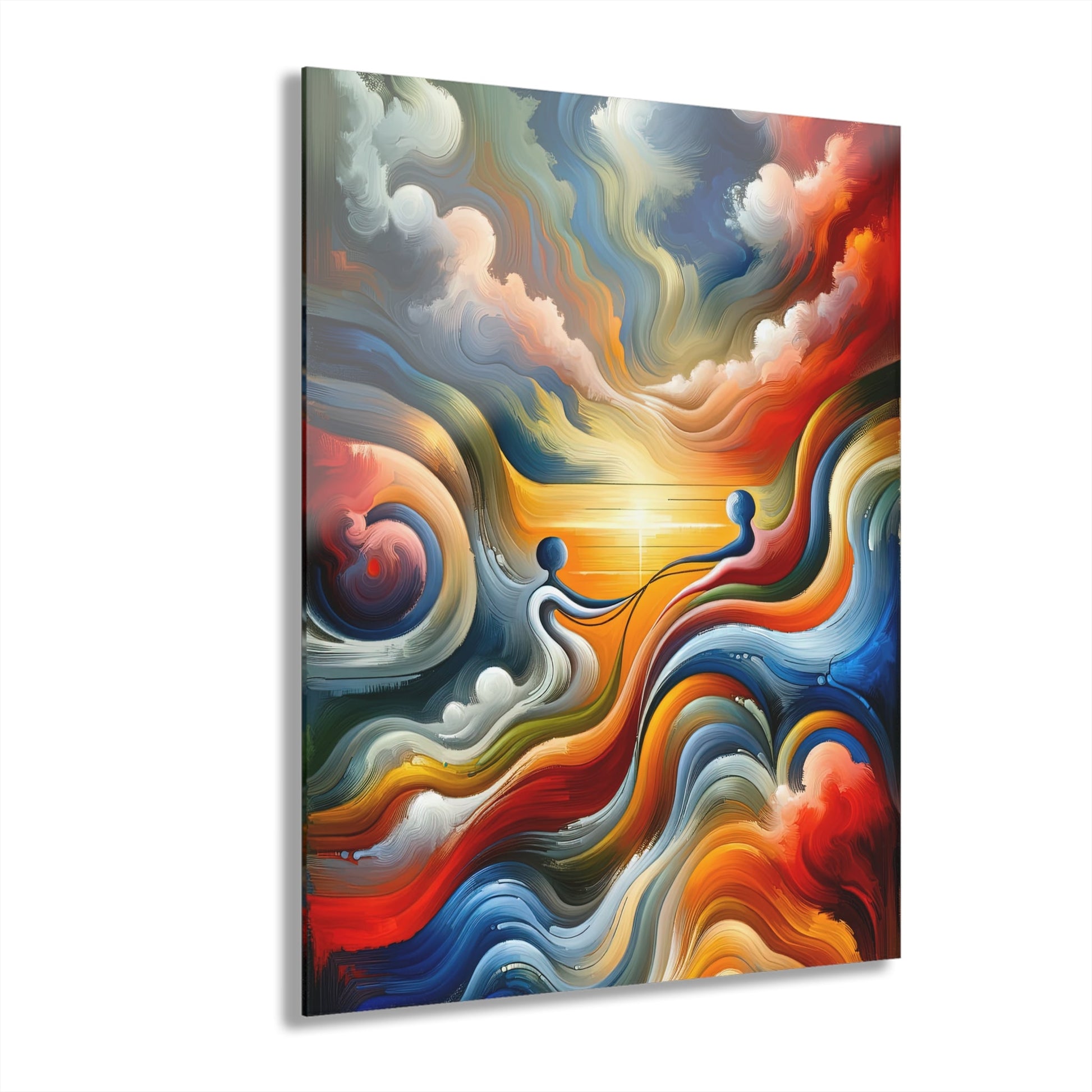 Empathetic Lifeline Abstract Acrylic Prints (French Cleat Hanging) - ATUH.ART