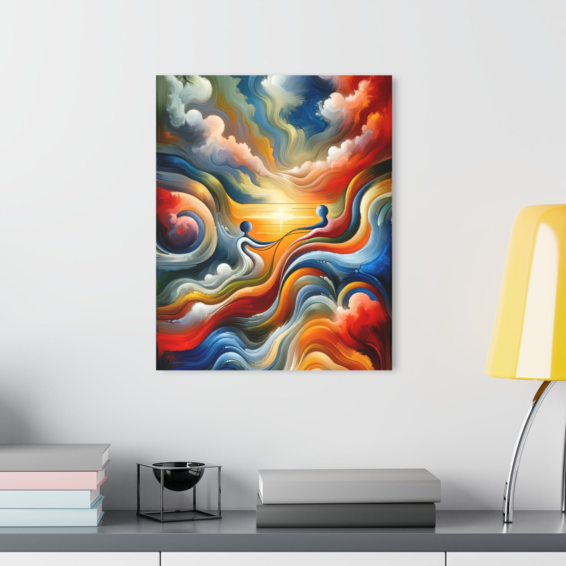 Empathetic Lifeline Abstract Acrylic Prints (French Cleat Hanging) - ATUH.ART
