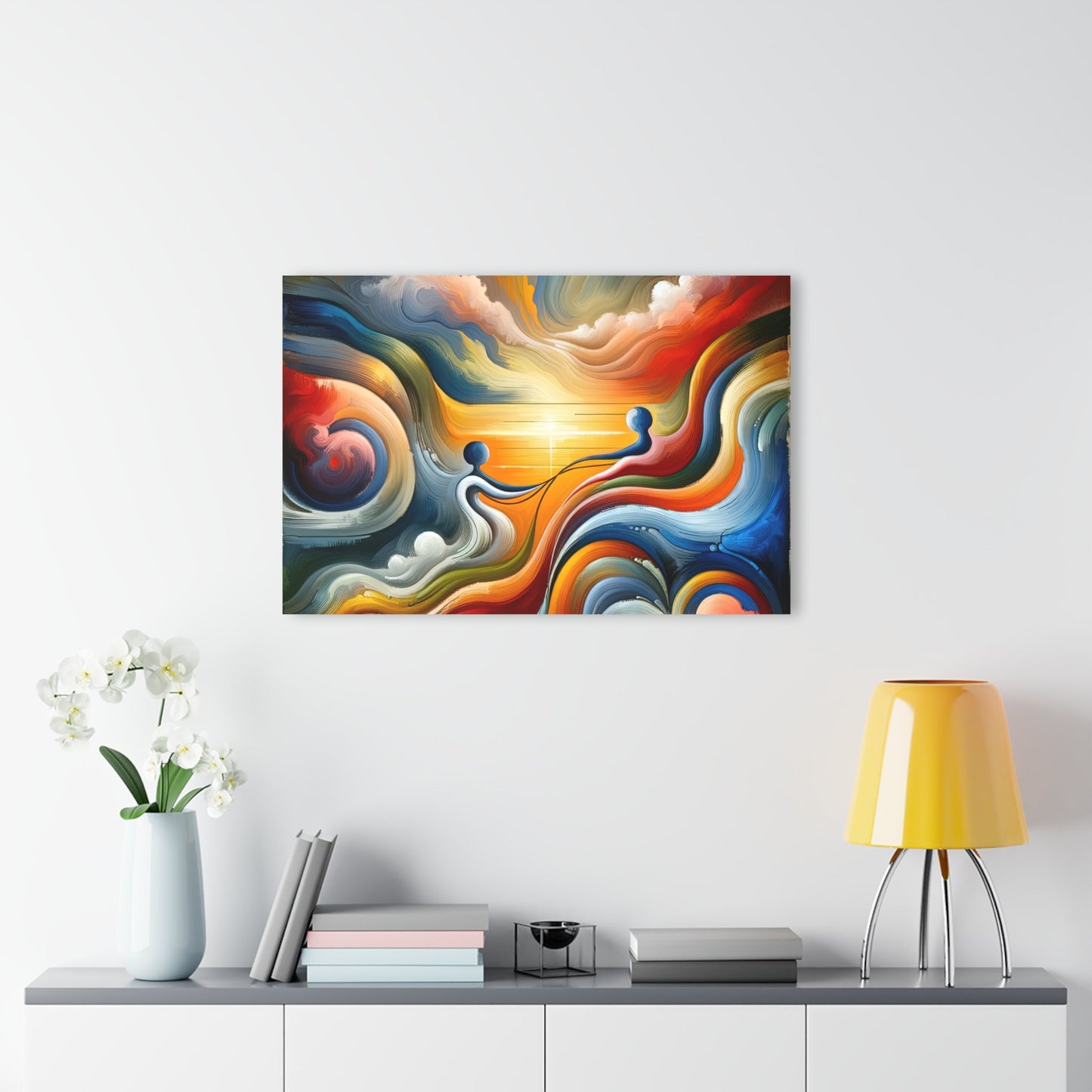 Empathetic Lifeline Abstract Acrylic Prints (French Cleat Hanging) - ATUH.ART