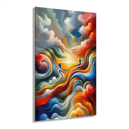 Empathetic Lifeline Abstract Acrylic Prints (French Cleat Hanging) - ATUH.ART