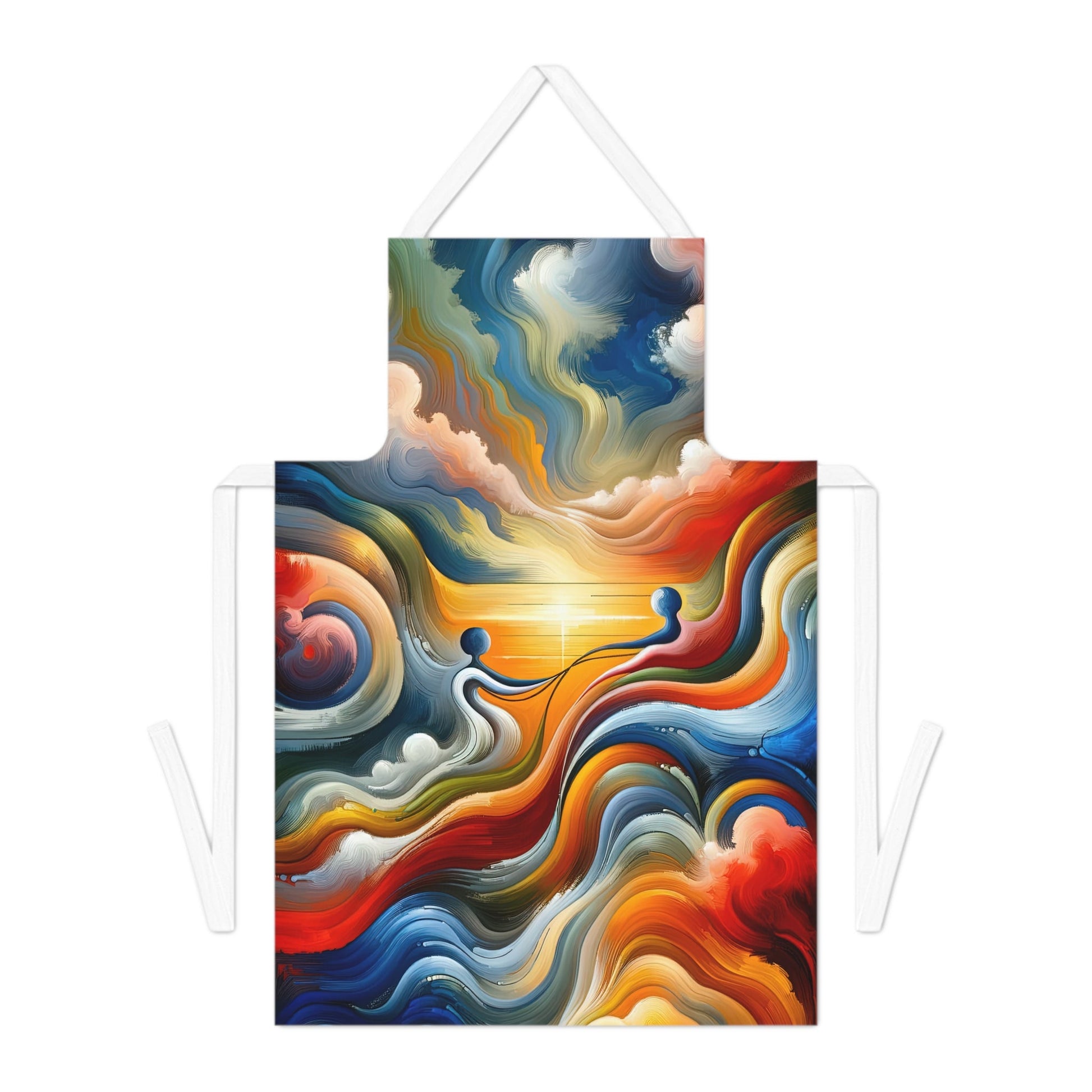 Empathetic Lifeline Abstract Adult Apron (AOP) - ATUH.ART