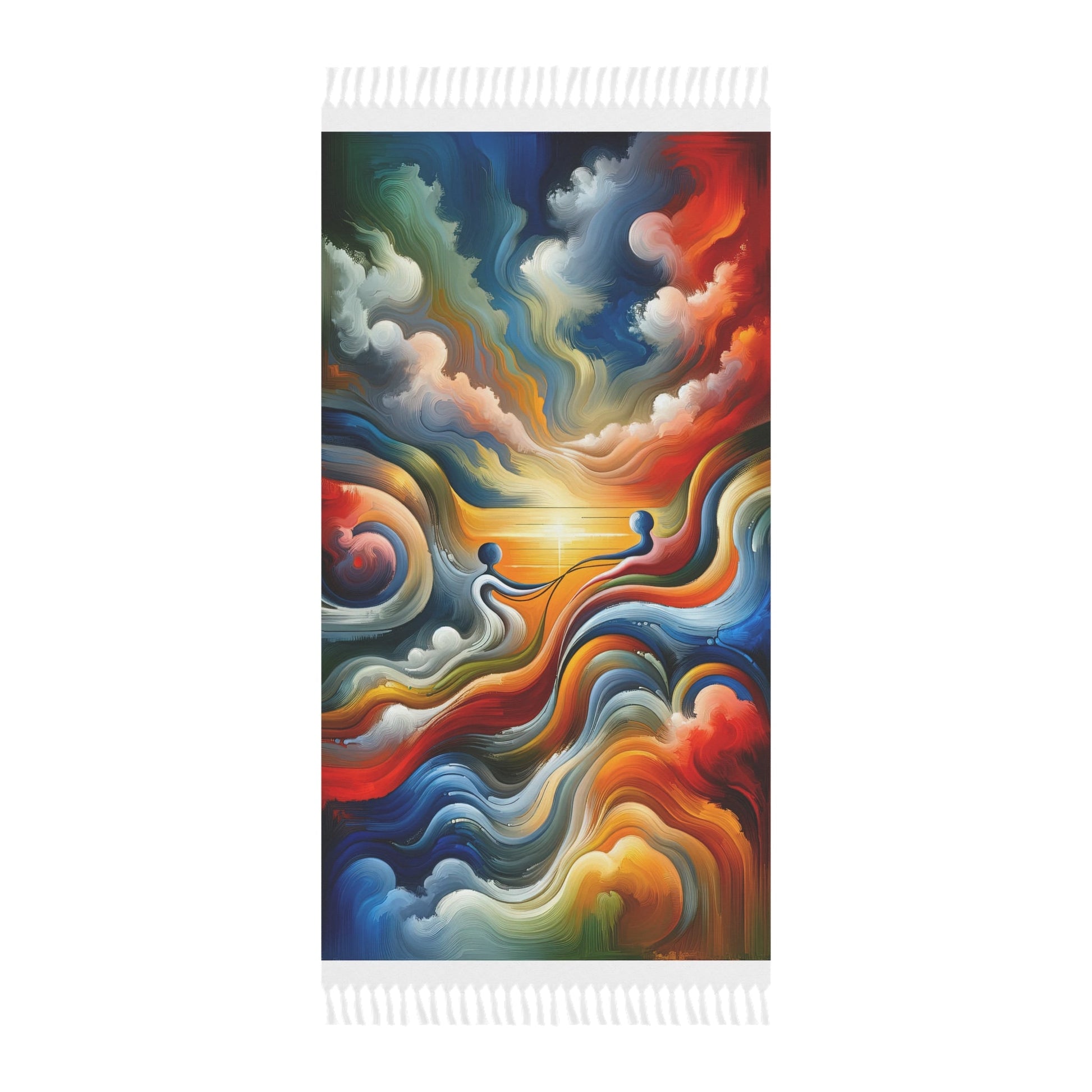 Empathetic Lifeline Abstract Boho Beach Cloth - ATUH.ART