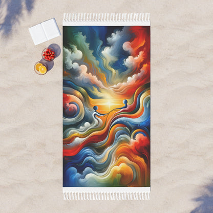 Empathetic Lifeline Abstract Boho Beach Cloth - ATUH.ART