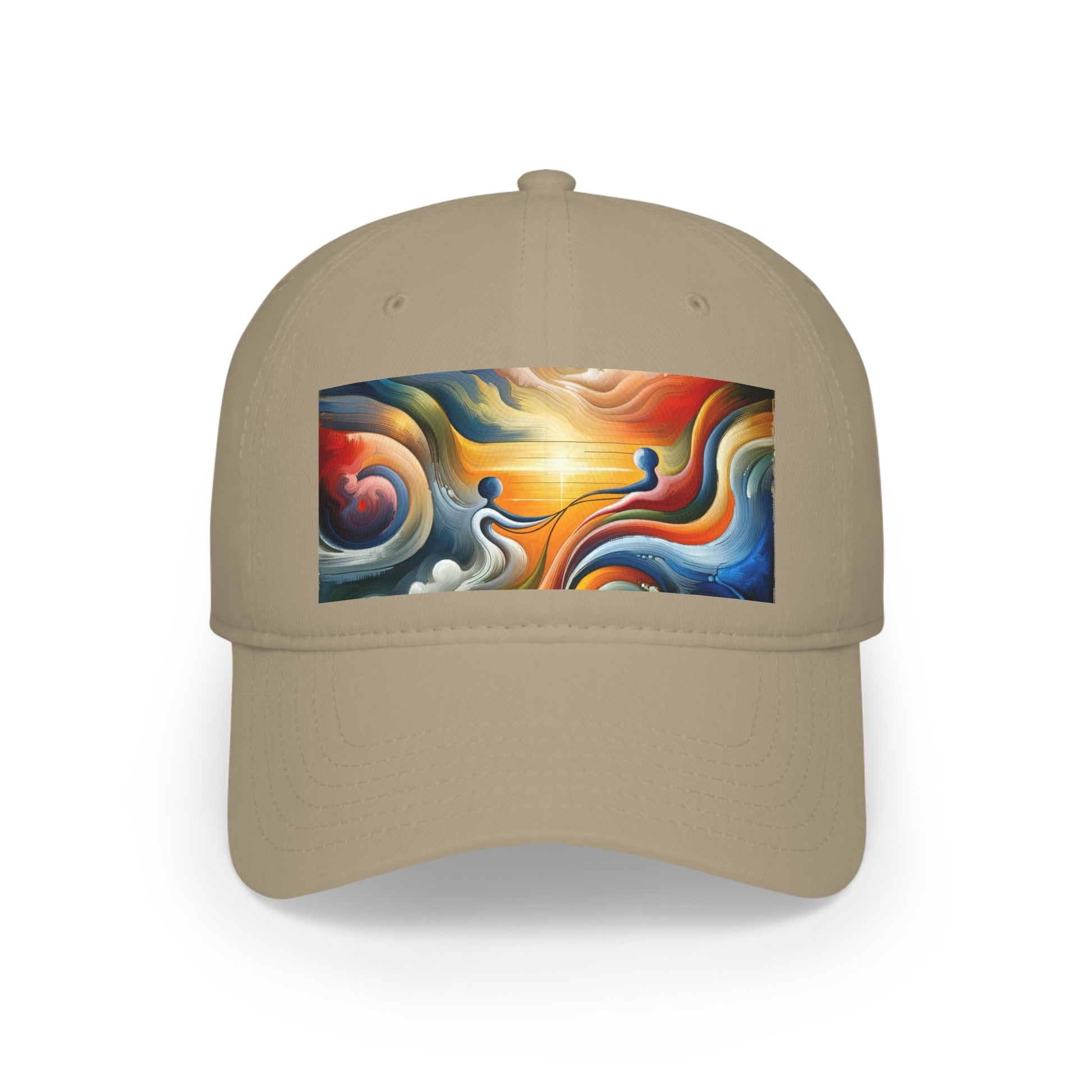 Empathetic Lifeline Abstract Low Profile Baseball Cap - ATUH.ART