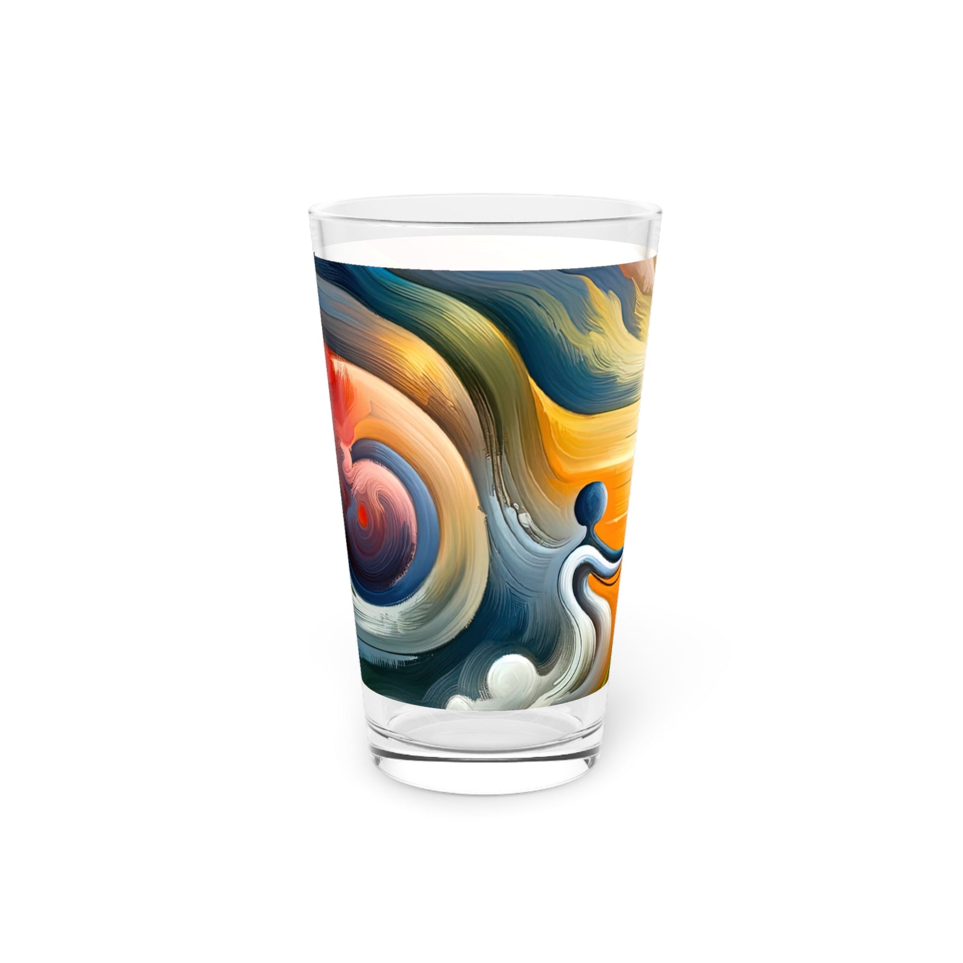 Empathetic Lifeline Abstract Pint Glass, 16oz - ATUH.ART