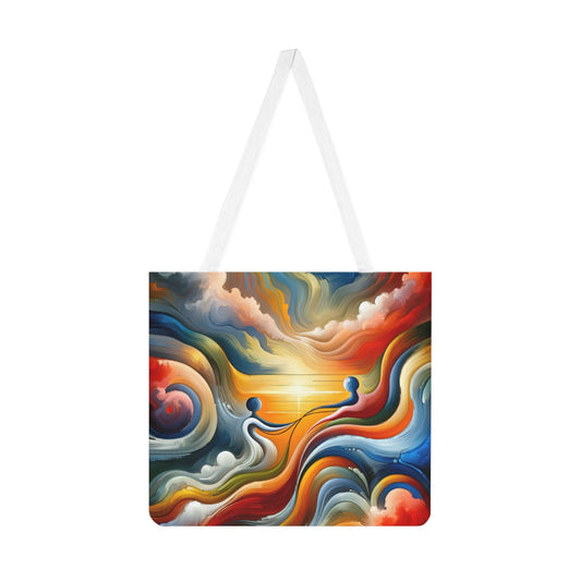 Empathetic Lifeline Abstract Shoulder Tote Bag (AOP) - ATUH.ART