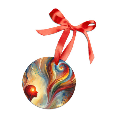 Empathetic Spiral Dialogue Acrylic Ornament with Ribbon - ATUH.ART