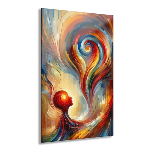 Empathetic Spiral Dialogue Acrylic Prints (French Cleat Hanging) - ATUH.ART
