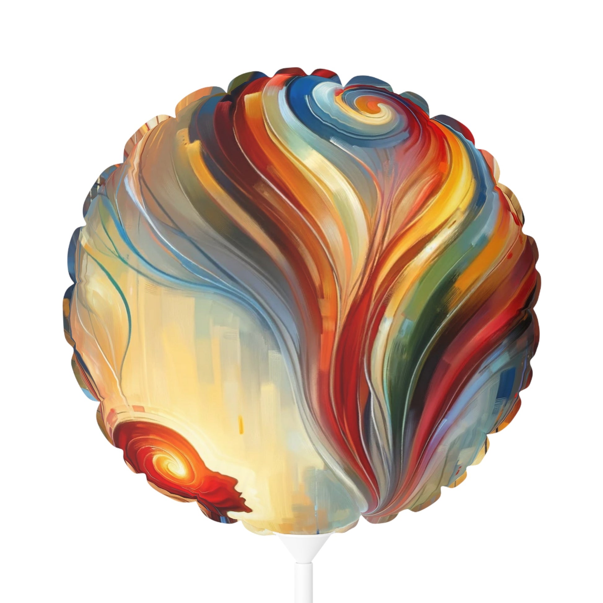 Empathetic Spiral Dialogue Balloon (Round and Heart-shaped), 11" - ATUH.ART
