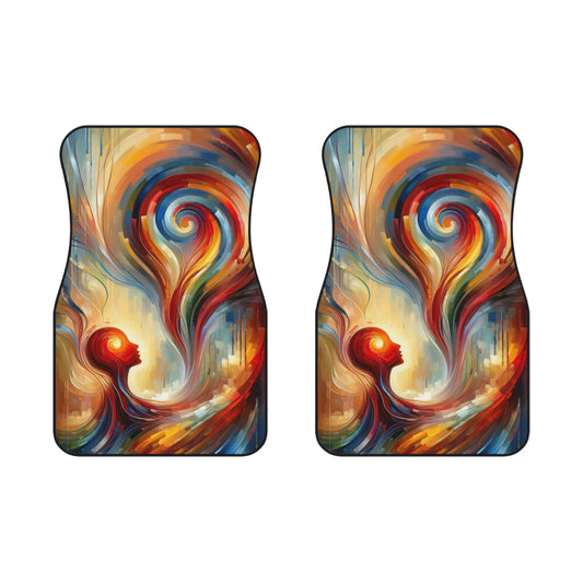 Empathetic Spiral Dialogue Car Mats (2x Front) - ATUH.ART