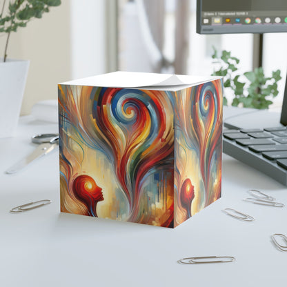 Empathetic Spiral Dialogue Note Cube - ATUH.ART