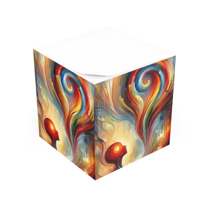 Empathetic Spiral Dialogue Note Cube - ATUH.ART